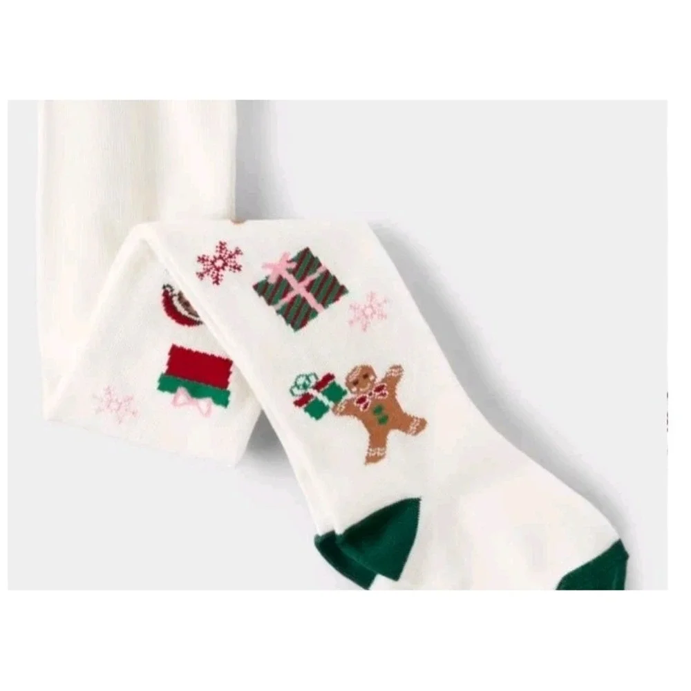 Gymboree Girls 12-14 Christmas Tights‎ Holiday Nutcracker Gift Santa Cotton New